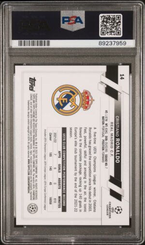 2022-23 Topps Chrome Sapphire Edition UEFA Club Competitions CRISTIANO RONALDO #14 SP GEM MT 10