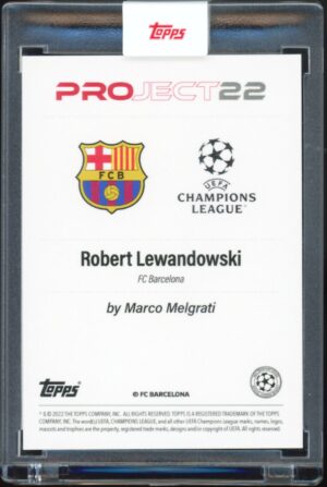 Topps 2022 Project 22 Robert Lewandowski by Marco Melgrati /22